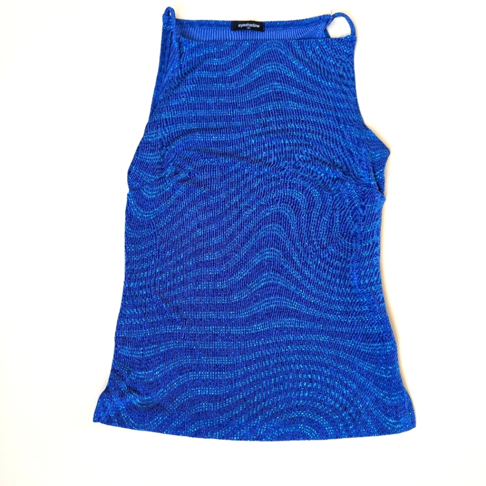 Eyeshadow Skinny Strapped Glitter Tank